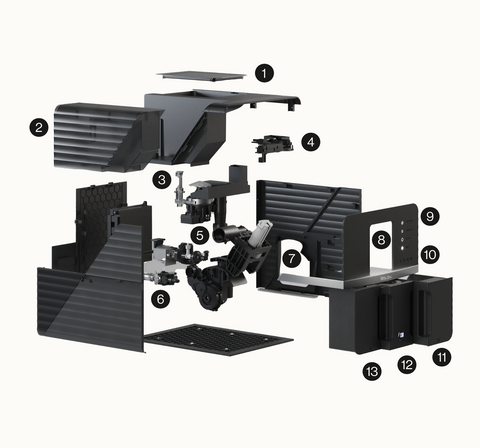 01. Bean Hopper with Grind Adjuster